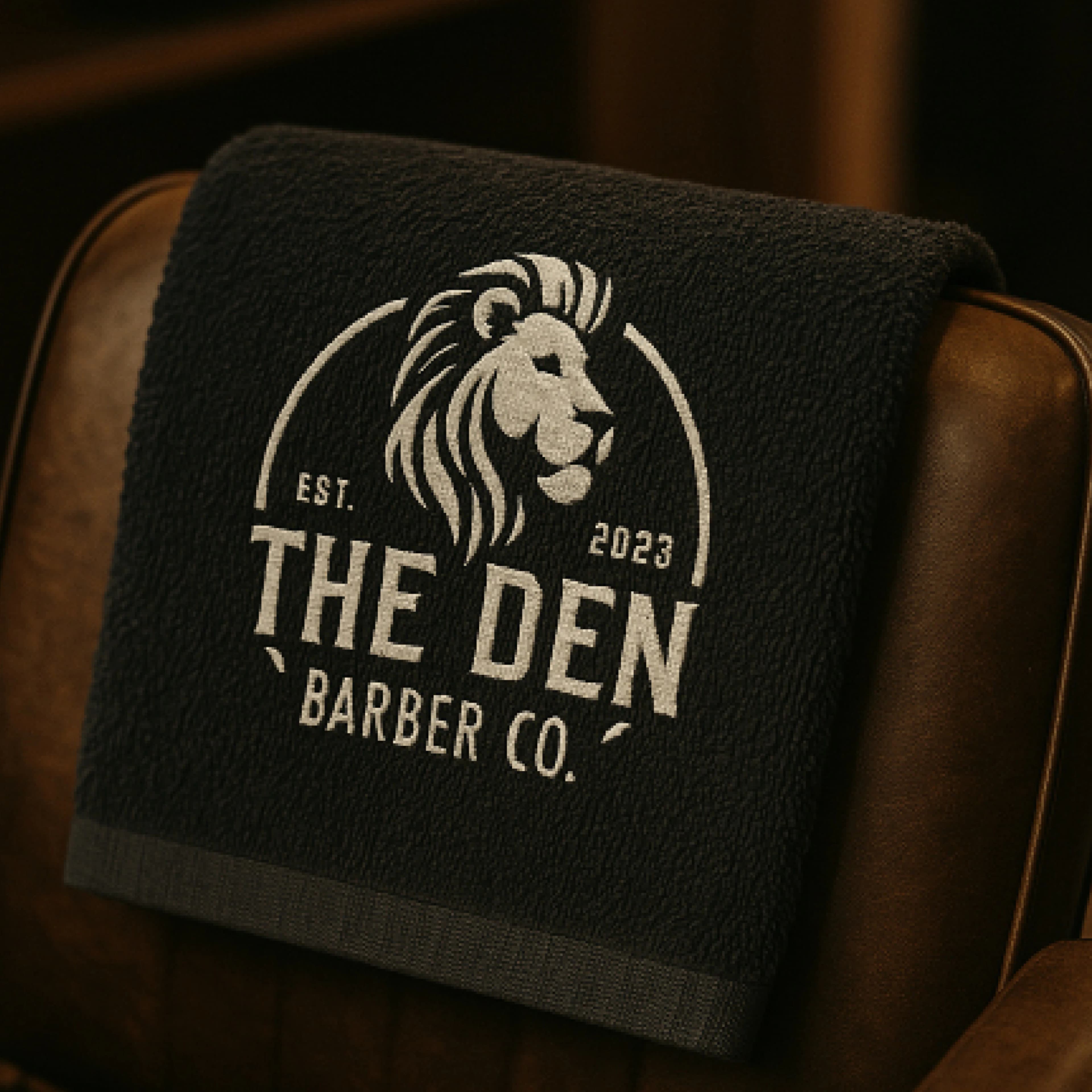 The Den Barber Co. - Environmental Mockups